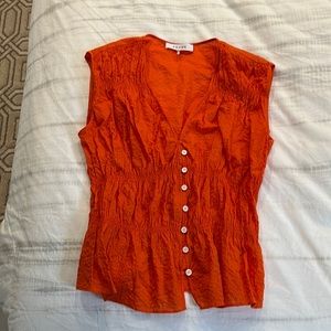 Frame sleeveless blouse